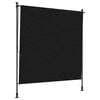 vidaXL Āra Ruļļu Žalūzija Melns 150 x 270 cm