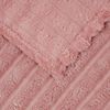 vidaXL Pledu segas 6 pcs Rozā 150 x 130 cm Flīss