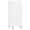 vidaXL plaukts, balts, 34,5x32,5x90 cm, inženierijas koks