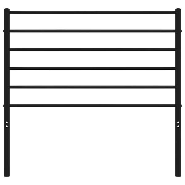 vidaXL gultas galvgalis, metāls, melns, 100 cm