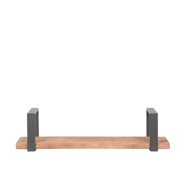 LABEL51 sienas plaukts Slam, 80x23x20 cm, L, koka/tērauda krāsa