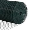 vidaXL Žoga āķis Zaļa 10 x 0,6 m (16 x 16 mm acs) Tērauds un PVC