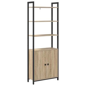 vidaXL Grāmatplaukts 6 līmeņi 60 x 24 x 161 cm Inženierijas koks