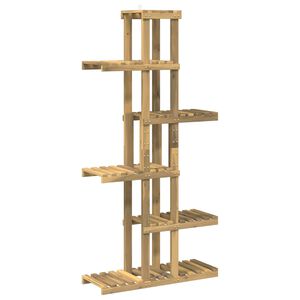vidaXL Augu statīvs Balts 68 x 23,5 x 140 cm Cietā akācijas koks