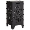 vidaXL Uguns bedre Melns 47 x 38 x 75 cm Tērauds