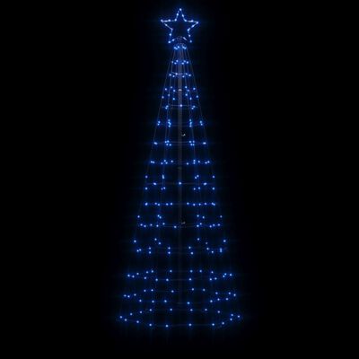 vidaXL Ziemassvētku eglītes dekorācija, 220 LED, zilas, 180 cm