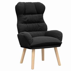vidaXL atpūtas krēsls Melna 69 x 74 x 93 cm &Scaron;erpa Audums