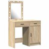vidaXL Dressing galds 2 gab. Brūna 50 x 41 x 135 cm Inženierijas koks