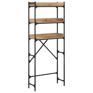 vidaXL Veļas ma&scaron;īnas plaukts Artisānā ozols 67 x 25 x 163 cm