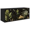 vidaXL Sienā montējams TV skapis RHENEN 102 x 33 x 40 cm Melns ozols