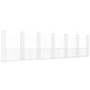 vidaXL gabionu siena ar 7 stabiem, U-forma, dzelzs, 740x20x200 cm