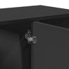 vidaXL izlietnes skapītis, melns, 80x33x60 cm, inženierijas koks