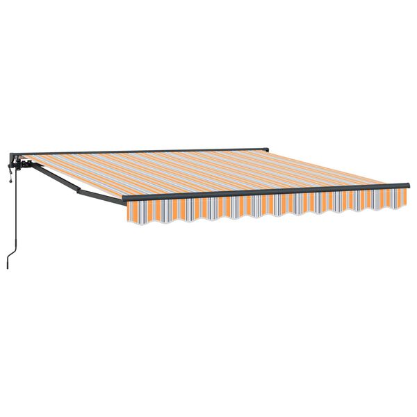 vidaXL Izvelkams jumtiņ&scaron; Zila un oranža 350 x 250 cm