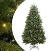 vidaXL Mākslīgā Saliekamā Ziemassvētku Egle Zaļa 270 cm PVC un tērauds