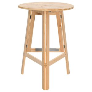 vidaXL saliekams bāra galds, 78 cm, egles koks