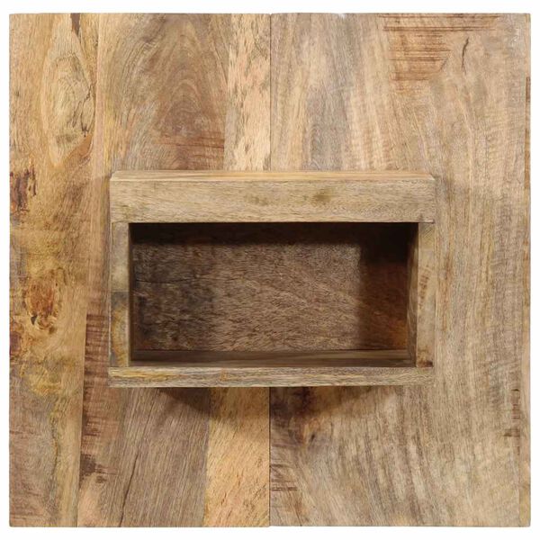 vidaXL naktsskapītis, 50x27x50 cm, neapstrādāts mango koks