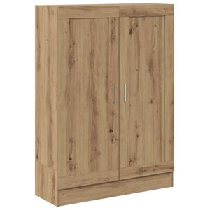 vidaXL grāmatu plaukts, koka krāsa, 82,5x30,5x115cm, inženierijas koks