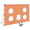 vidaXL bērnu futbola vārti ar mērķē&scaron;anas sienu un bumbu, 182x62x118 cm