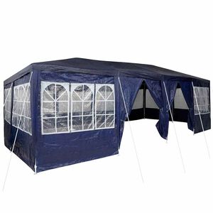 vidaXL Balles telts 800 x 400 x 266 cm Zila Polietilēns