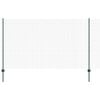 vidaXL Saskaldīta stieple ar stabu 50 x 1,4 m PVC pārklāts tērauds