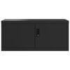 vidaXL dokumentu skapis, melns, 90x40x40 cm, tērauds