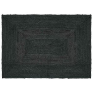 vidaXL Lauka paklājs Tum&scaron;i pelēka 120 x 170 cm Džuta