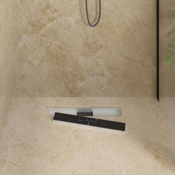 vidaXL Du&scaron;as notekvads ar stikla vāku Melna 60 cm