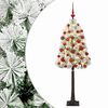 vidaXL Mākslīgā Ziemassvētku eglīte ar eglī&scaron;u bumbām 120 cm 150 LED