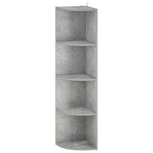 vidaXL Stūra plaukts 4 līmeņi 31,5 x 31 x 130 cm Inženieru koks