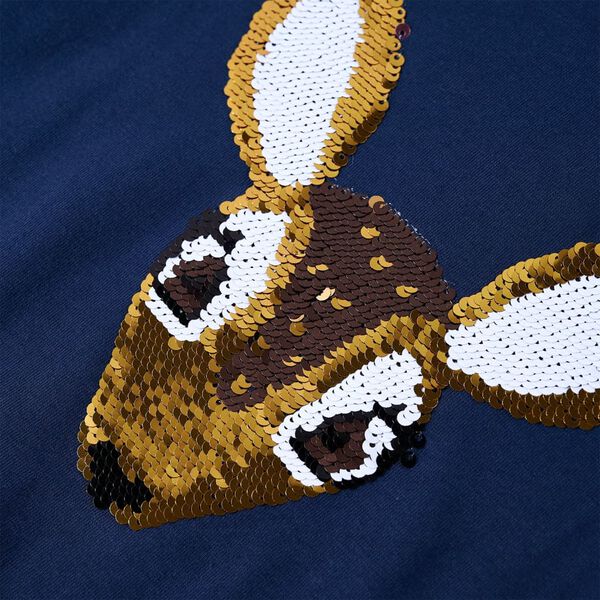 Bērnu krekls ar garām piedurknēm, tum&scaron;i zils, 104