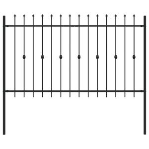 vidaXL Skrūvežogs Melna 200 x 130 cm