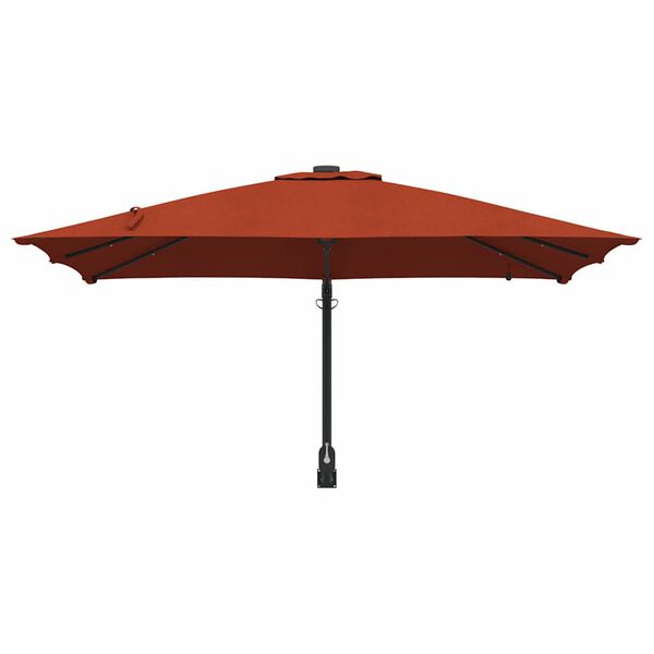 vidaXL Dārza parasols Sarkanbrūns 248,5 x 247,5 x 160 cm