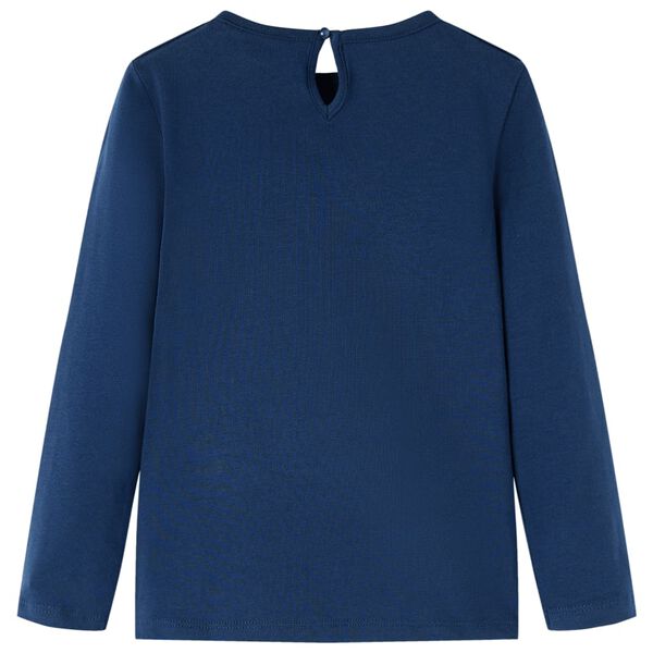 Bērnu krekls ar garām piedurknēm, tumši zils, 92