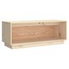 vidaXL TV plaukts, 90x35x35 cm, priedes masīvkoks