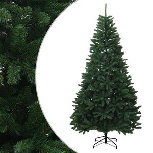 vidaXL Mākslīgā Saliekamā Ziemassvētku Egle 300 cm PVC Vidēji zaļa