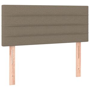 vidaXL gultas galvgalis, 80x5x78/88 cm, pelēkbrūns audums