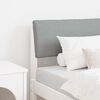 vidaXL Mīkstināts gultas galvgalis Gai&scaron;i pelēks 75 cm