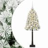 vidaXL Mākslīgā Ziemassvētku eglīte ar eglī&scaron;u bumbām 120 cm 150 LED