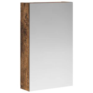 vidaXL Vannas istabas spoguļu skapis Dūmaka ozols 30 x 10,5 x 50 cm