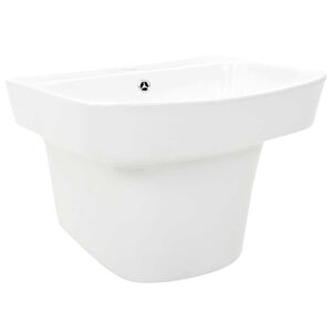 vidaXL Izlietne Balts 50 x 45 x 41 cm Izmirdzo&scaron;a keramika