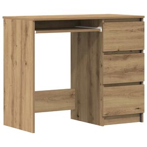 vidaXL Galds Artisan Oak 90x45x76 cm Engineered Wood