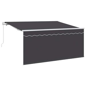 vidaXL Izvelkams jumtiņ&scaron; Antracīts 300 x 200 cm audums