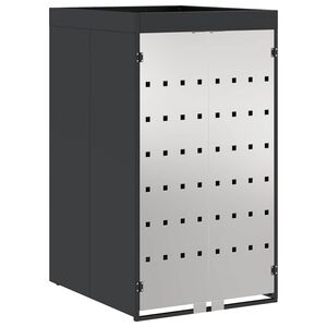 vidaXL Riteņu konteinera uzglabā&scaron;ana ar stādītāja jumtu 240L konteineram