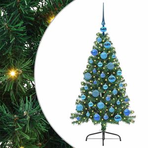 vidaXL Mākslīgais LED Ziemassvētku eglīte su 150 LED Zaļa 120 cm PVC