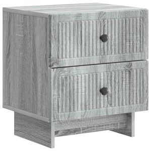 vidaXL Nakts skapītis Pelēks Sonoma ozols 43 x 34,5 x 47,5 cm