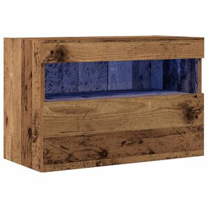 vidaXL TV sienas skapītis Vecs koks 60 x 30 x 40 cm Inženierijas koks
