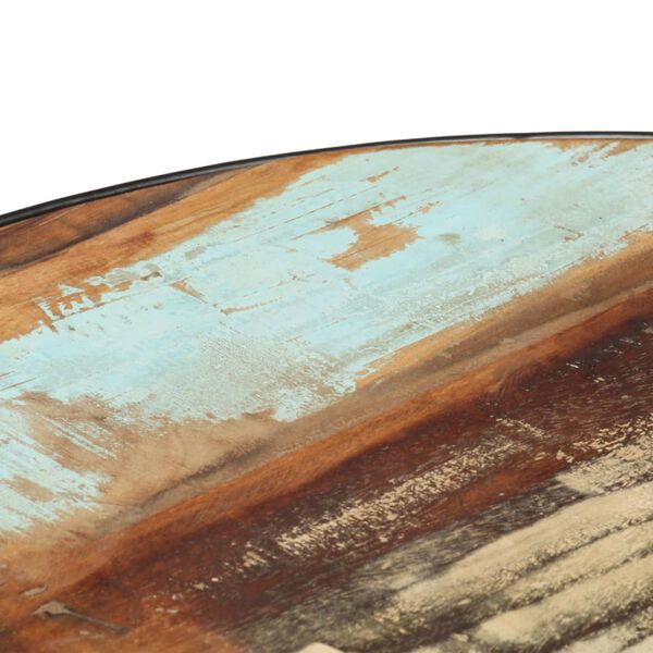 vidaXL kafijas galdiņ&scaron;, 68x68x36 cm, melns, pārstrādāts masīvkoks