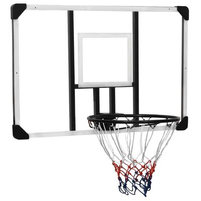 vidaXL basketbola vairogs, caurspīdīgs, 106x69x3 cm, polikarbonāts