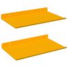 vidaXL Peldējo&scaron;ais plaukts 2 pcs Sinapsu dzeltena 30 x 18 x 2,5 cm