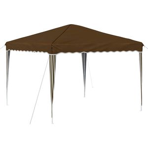 vidaXL Pop-up svinību teltis 288 x 288 x 245 cm Pelēkbrūna
